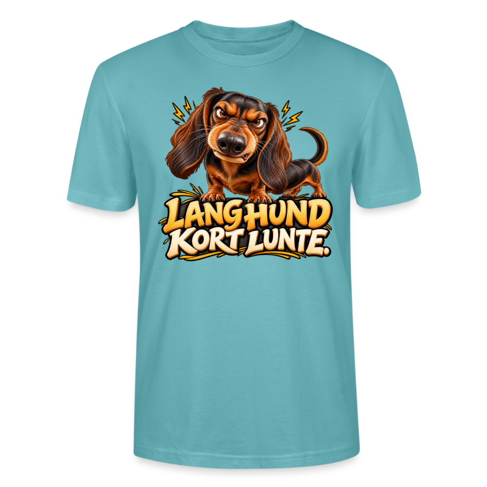 CityShirts - T-shirt - Lang Hund – Kort Lunte - CS026 - pastelturkis