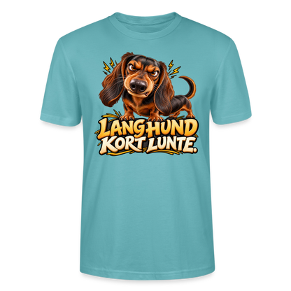 CityShirts - T-shirt - Lang Hund – Kort Lunte - CS026 - pastelturkis