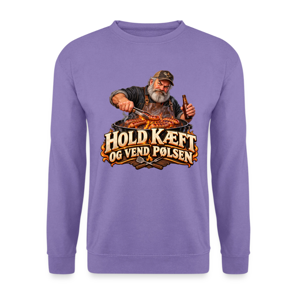 CityShirts - Sweatshirt - Hold kæft og vend pølsen - CS045 - lavendel