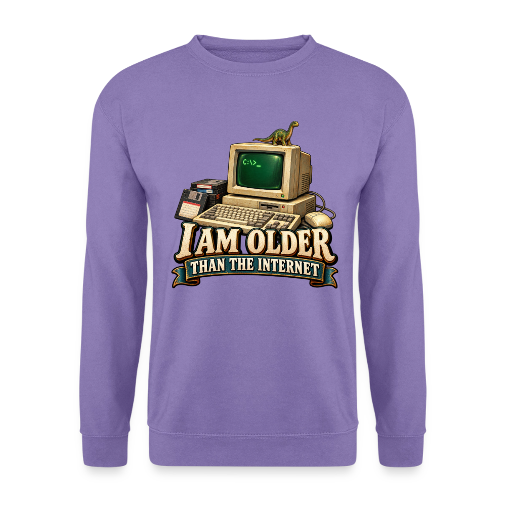 CityShirts - Sweatshirt - I am older than the internet - CS022 - lavendel
