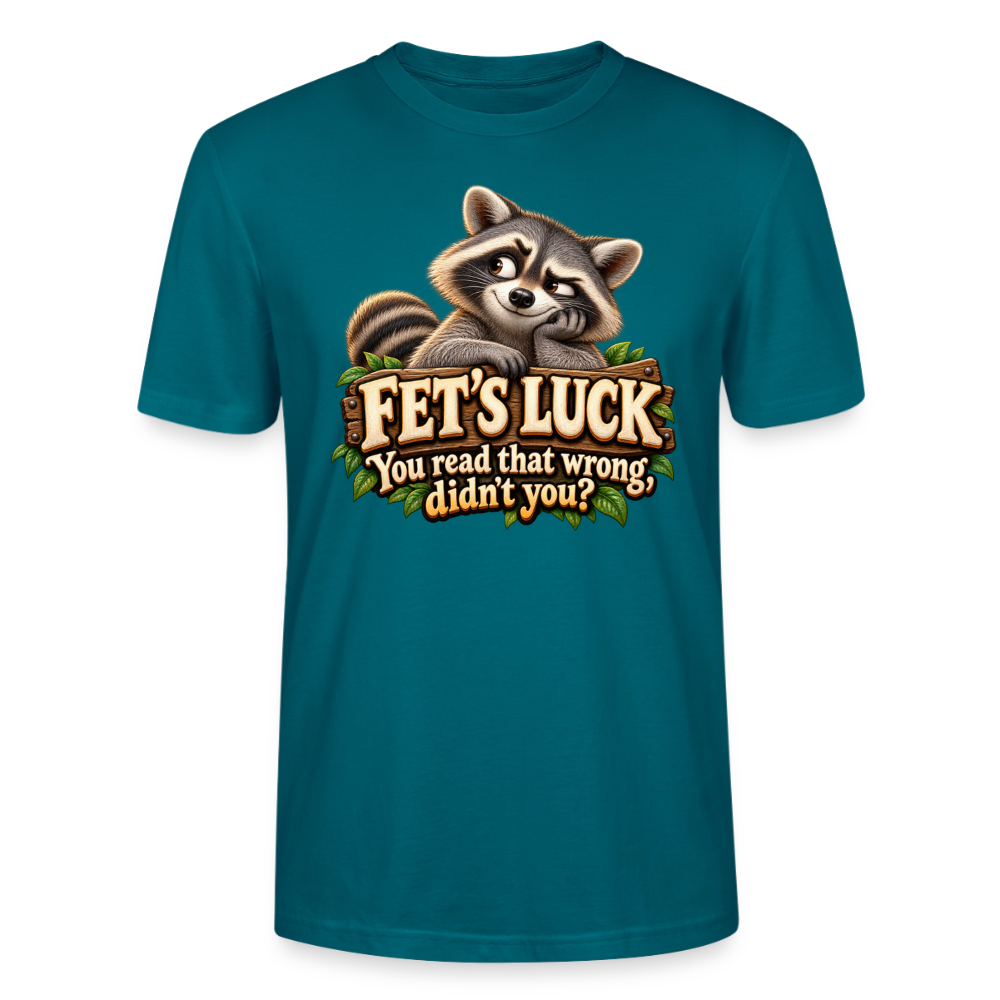 CityShirts - T-shirt - Fet’s Luck – You read that wrong, didn’t you? - CS003 - havblå