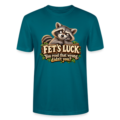 CityShirts - T-shirt - Fet’s Luck – You read that wrong, didn’t you? - CS003 - havblå