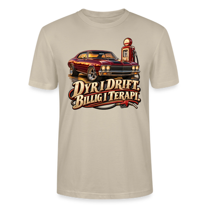 CityShirts - T-shirt - Dyr i drift. Billig i terapi. – V8 - CS029 - beige