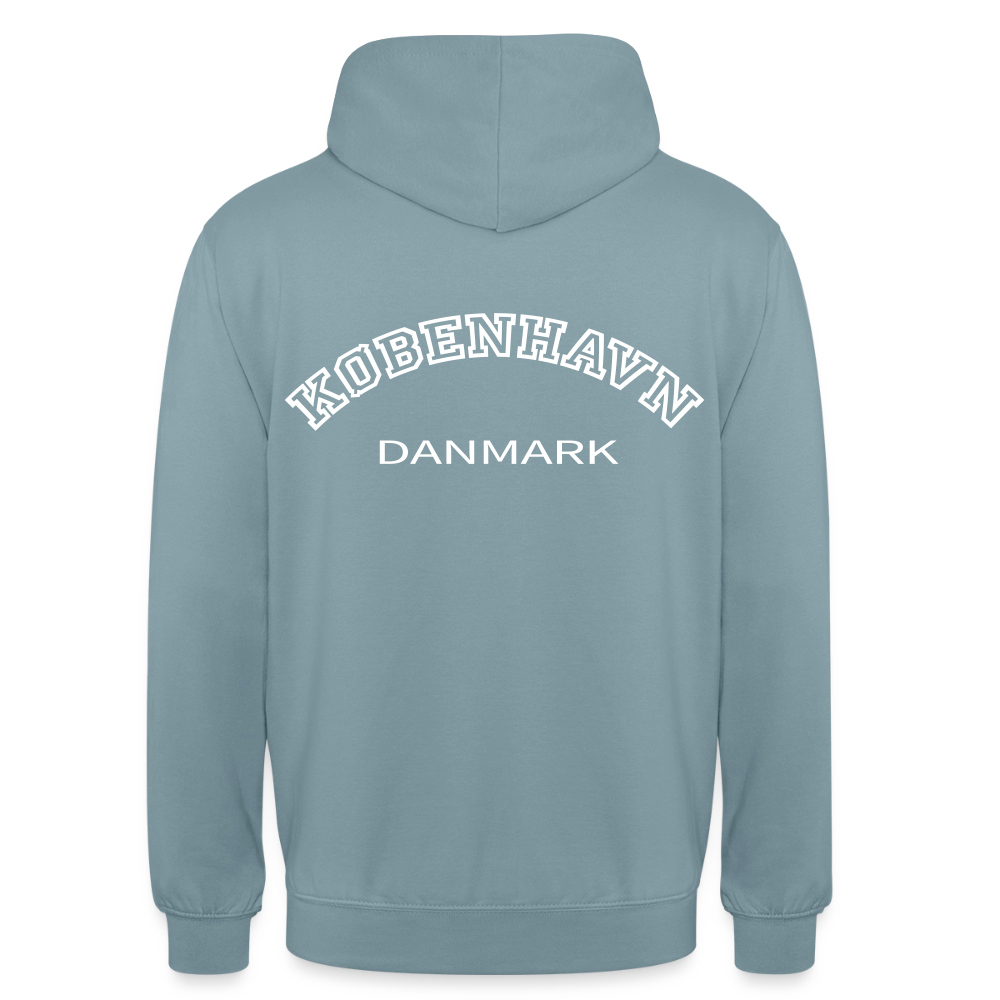 Hættetrøje unisex - København - gråblå