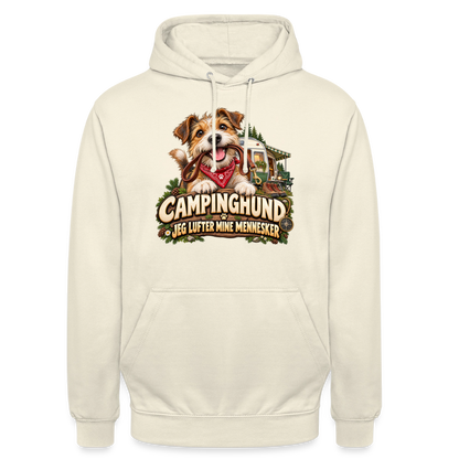 CityShirts - Hoodie - Campinghund – Jeg lufter mine mennesker - CS041 - vaniljemilkshake