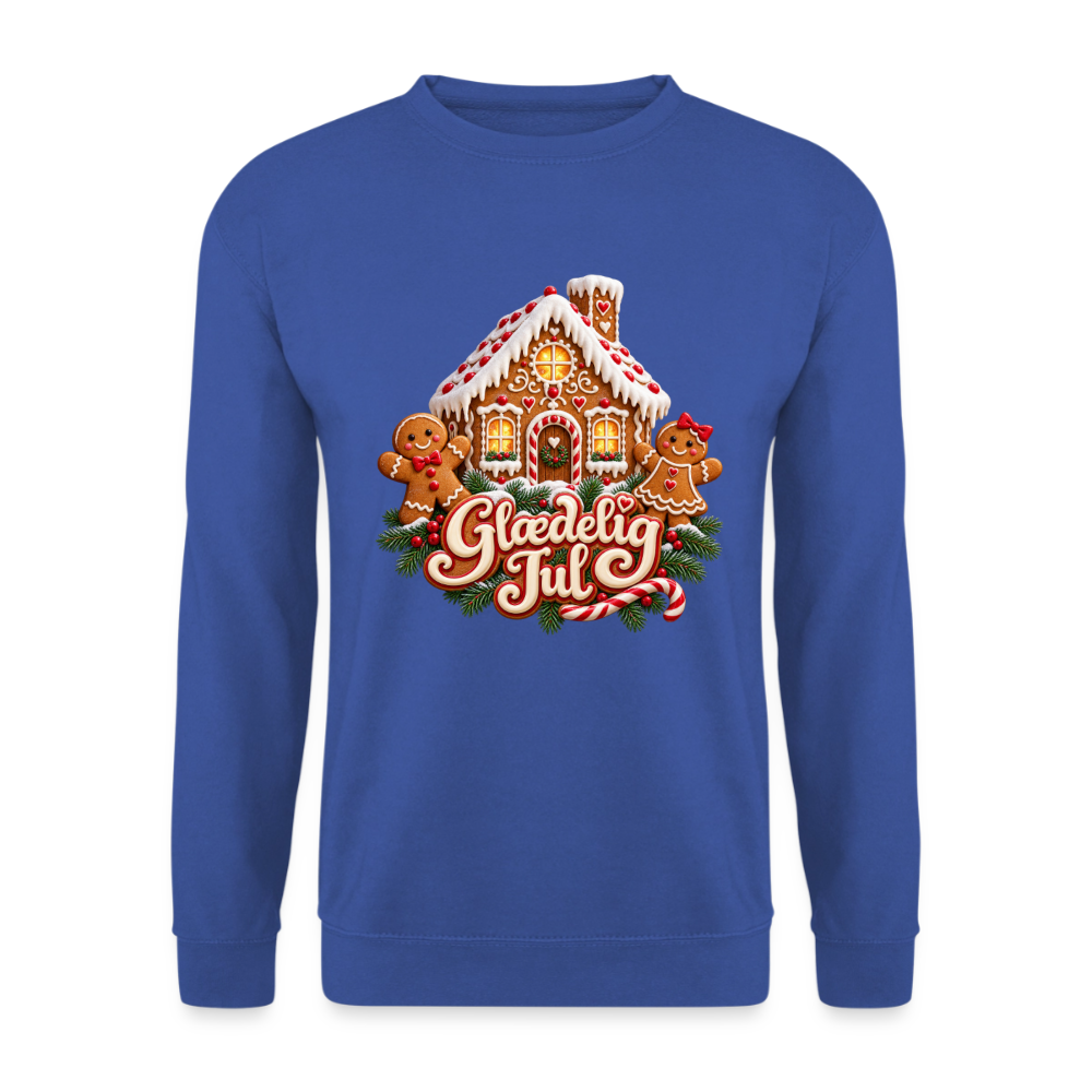 CityShirts - Sweatshirt - Glædelig Jul – peberkagehygge - CS067 - kongeblå