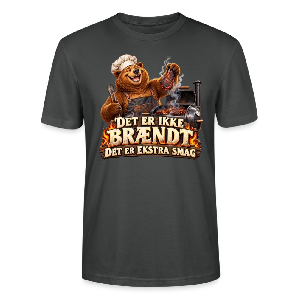 CityShirts - T-shirt - Det er ikke brændt – Det er ekstra smag - CS046 - charcoal