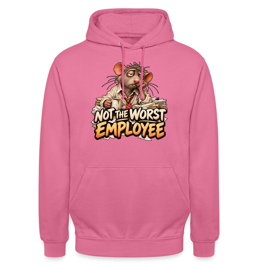 CityShirts - Hoodie - Not the worst employee - CS020 - pink