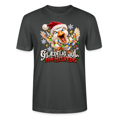 CityShirts - T-shirt - Glædelig jul, for helvede – julegås - CS025 - charcoal