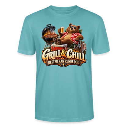 CityShirts - T-shirt - Grill & Chill – Resten kan rende mig - CS049 - pastelturkis