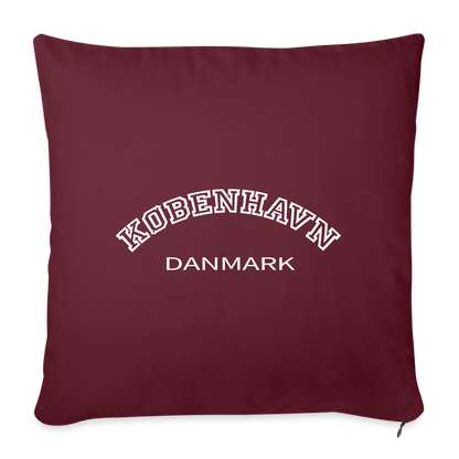 Sofapudebetræk 45 x 45 cm - København - burgundy