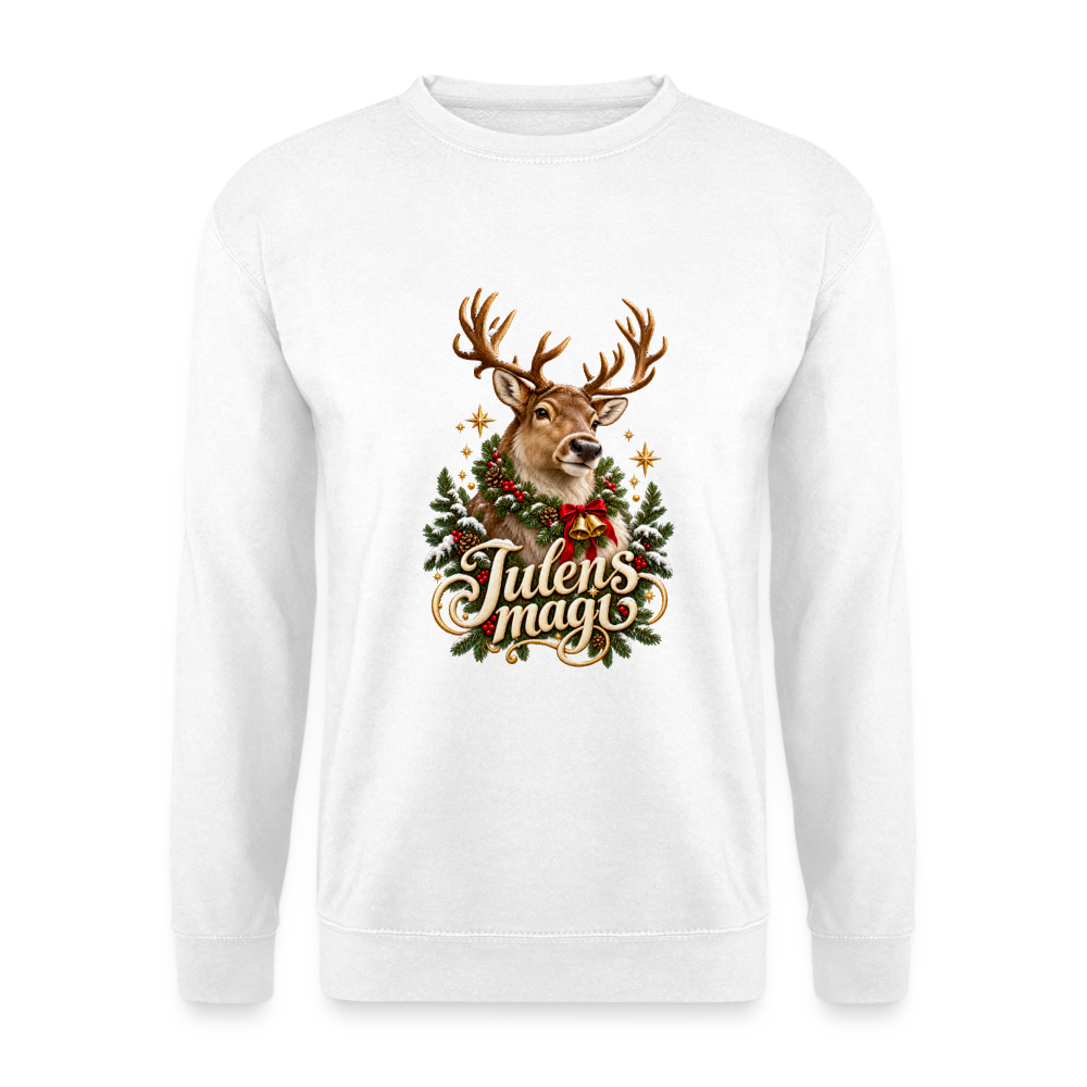 CityShirts - Sweatshirt - Julens magi – rensdyr - CS065 - hvid