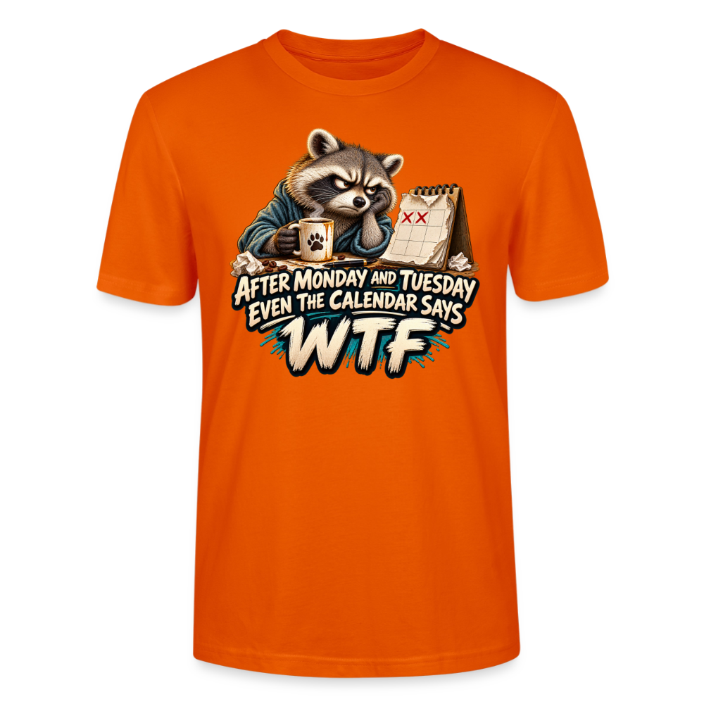 CityShirts - T-shirt - Even the calendar says WTF - CS014 - mørk orange