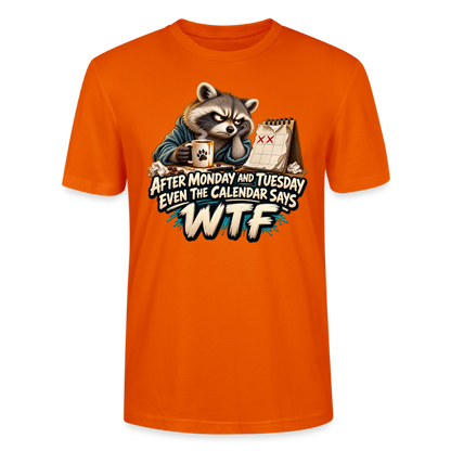 CityShirts - T-shirt - Even the calendar says WTF - CS014 - mørk orange