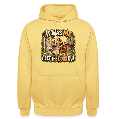 CityShirts - Hoodie - It was me – I let the dogs out - CS013 - citrongul