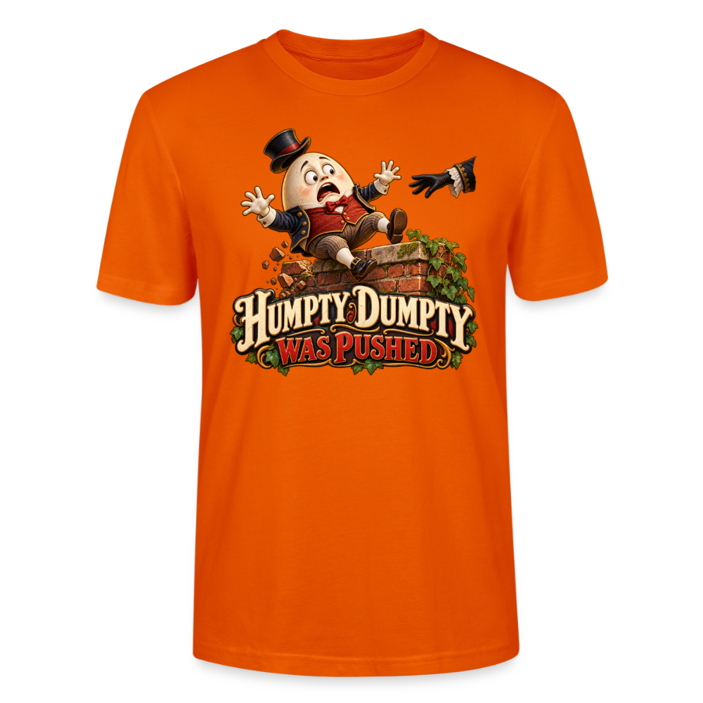CityShirts - T-shirt - Humpty Dumpty was pushed - CS016 - mørk orange