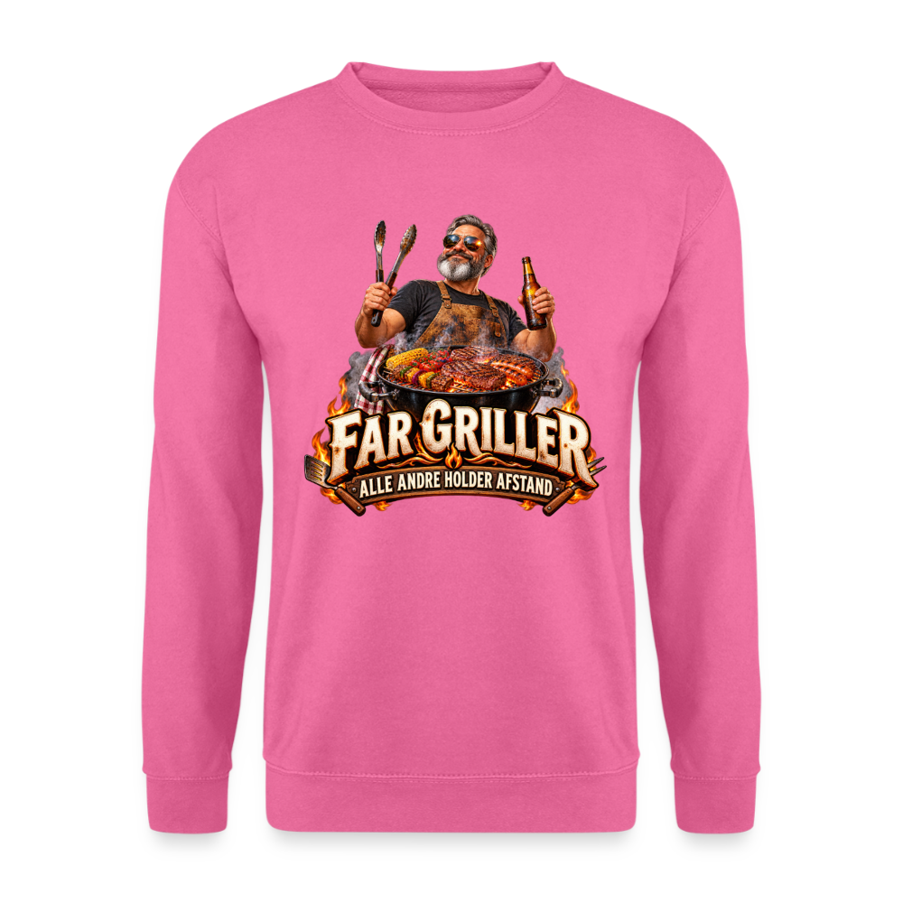 CityShirts - Sweatshirt - Far griller – Alle andre holder afstand - CS055 - pink