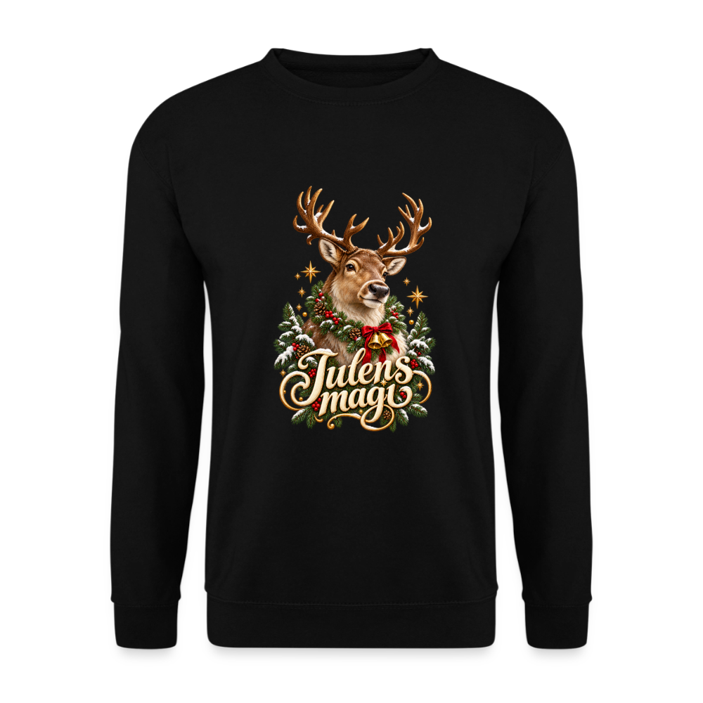 CityShirts - Sweatshirt - Julens magi – rensdyr - CS065 - sort