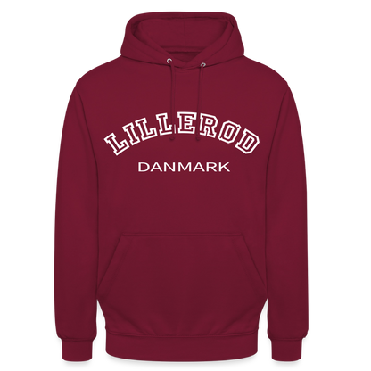 CityShirt - Hoodie - Lillerød - bordeaux