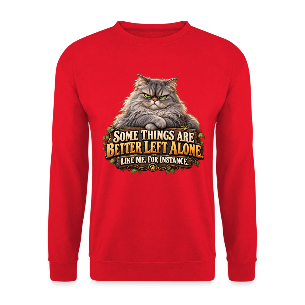 CityShirts - Sweatshirt - Better left alone – Like me, for instance - CS015 - rød