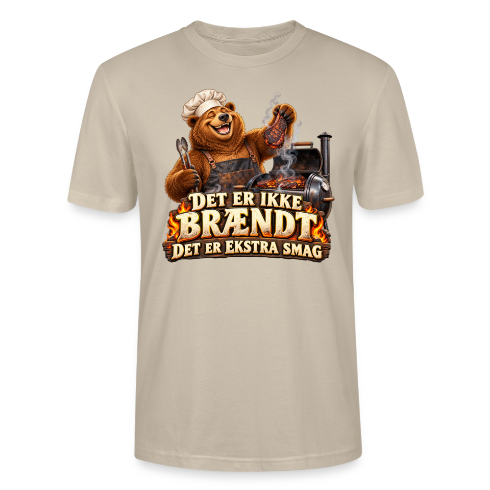 CityShirts - T-shirt - Det er ikke brændt – Det er ekstra smag - CS046 - beige