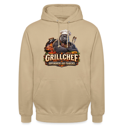 CityShirts - Hoodie - Grillchef – Uopfordrede råd frabedes - CS047 - beige