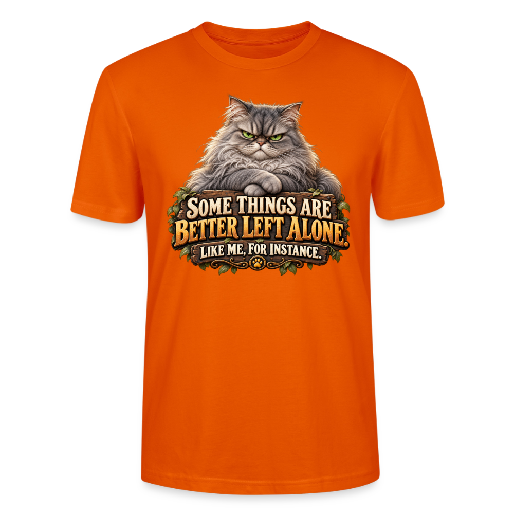 CityShirts - T-shirt - Better left alone – Like me, for instance - CS015 - mørk orange