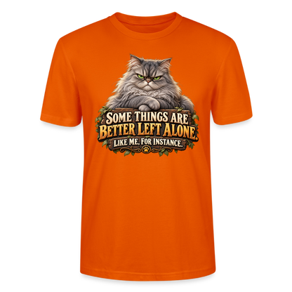 CityShirts - T-shirt - Better left alone – Like me, for instance - CS015 - mørk orange
