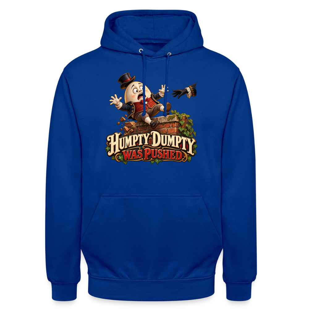 CityShirts - Hoodie - Humpty Dumpty was pushed - CS016 - kongeblå
