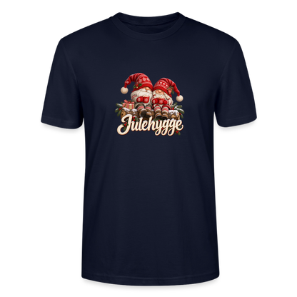CityShirts - T-shirt - Julehygge – nisser og varm kakao - CS062 - marineblå