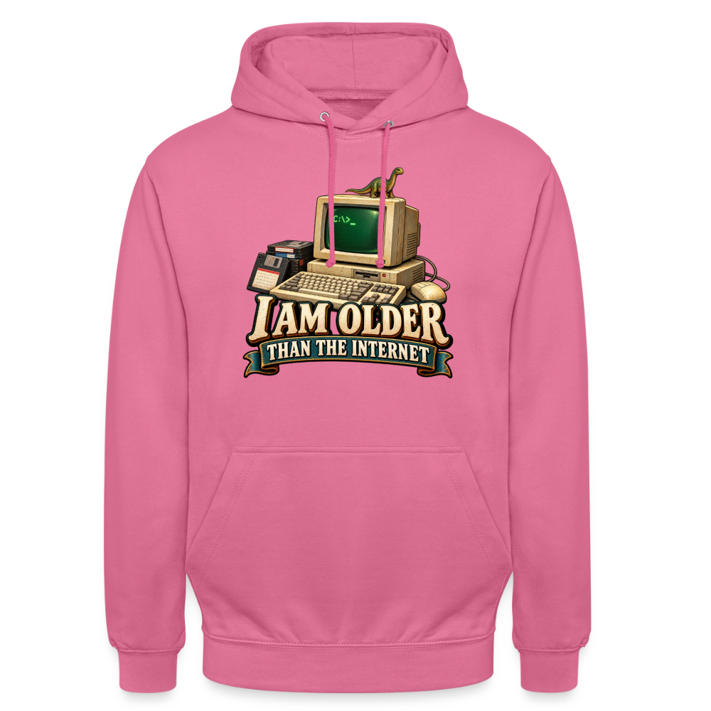 CityShirts - Hoodie - I am older than the internet - CS022 - pink