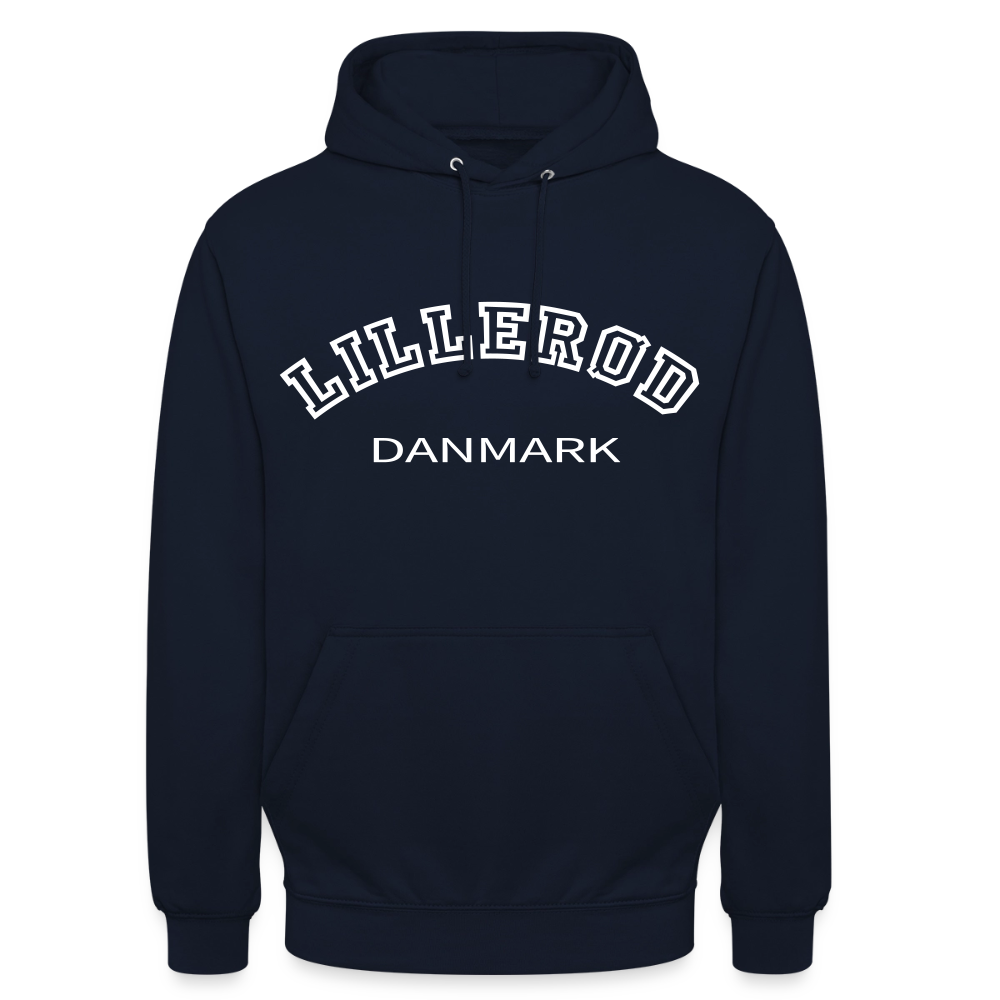 CityShirt - Hoodie - Lillerød - marineblå