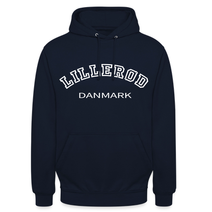 CityShirt - Hoodie - Lillerød - marineblå
