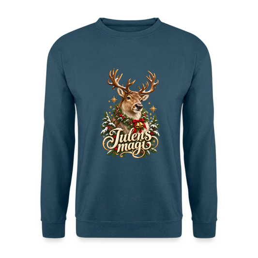 CityShirts - Sweatshirt - Julens magi – rensdyr - CS065 - indigoblå