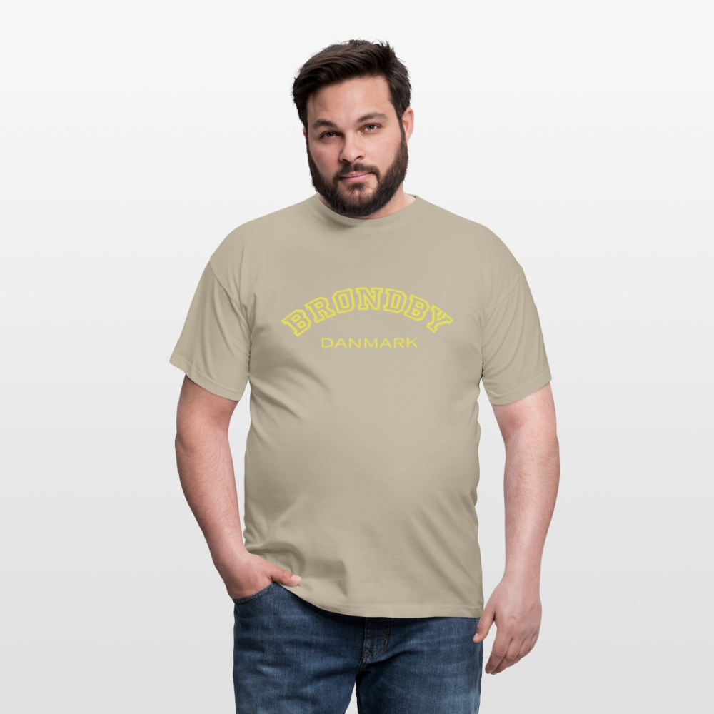 Herre-T-shirt - Brøndby - sandbeige