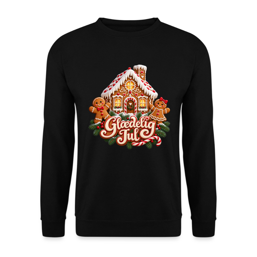CityShirts - Sweatshirt - Glædelig Jul – peberkagehygge - CS067 - sort