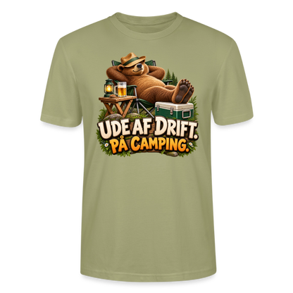 CityShirts - T-shirt - Ude af drift. På camping. - CS035 - grågrøn