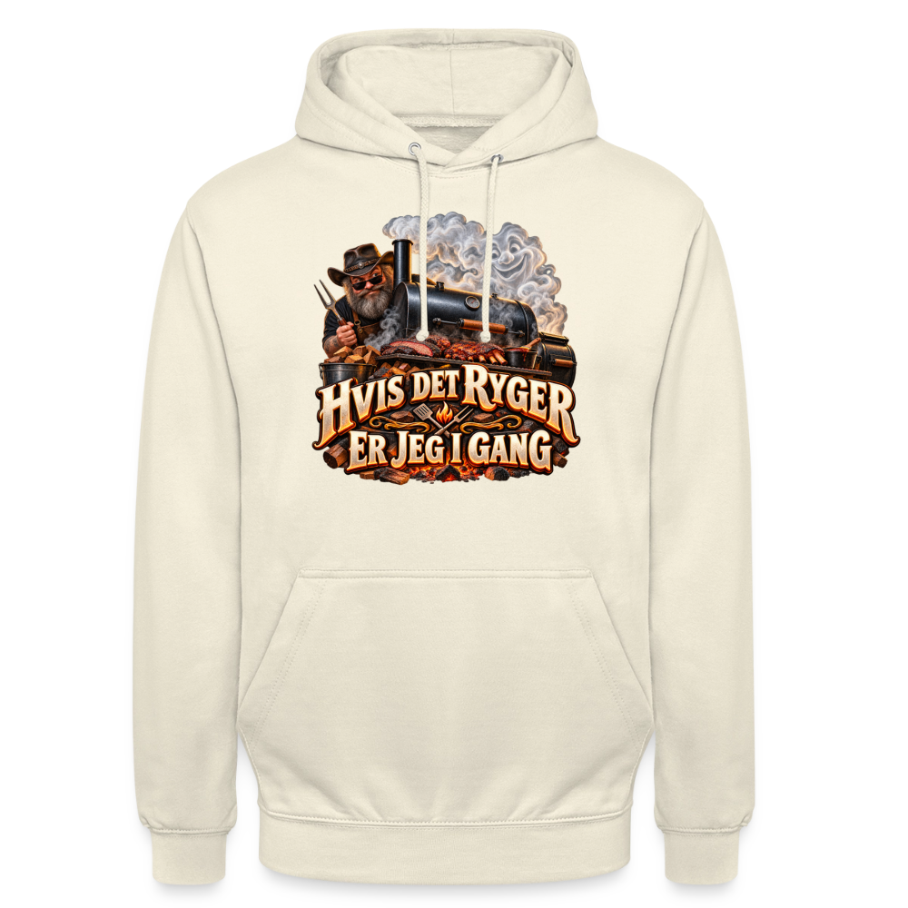 CityShirts - Hoodie - Hvis det ryger, er jeg i gang - CS051 - vaniljemilkshake
