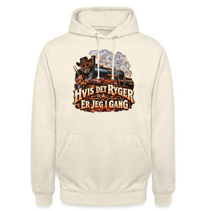 CityShirts - Hoodie - Hvis det ryger, er jeg i gang - CS051 - vaniljemilkshake