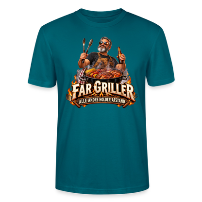 CityShirts - T-shirt - Far griller – Alle andre holder afstand - CS055 - havblå