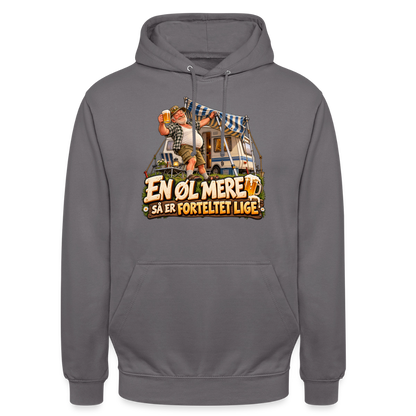 CityShirts - Hoodie - En øl mere, så er forteltet lige - CS039 - mellemgrå