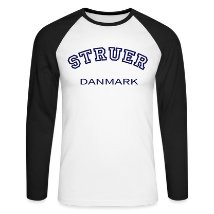 CityShirt - Baseball T-Shirt - Struer - hvid/sort