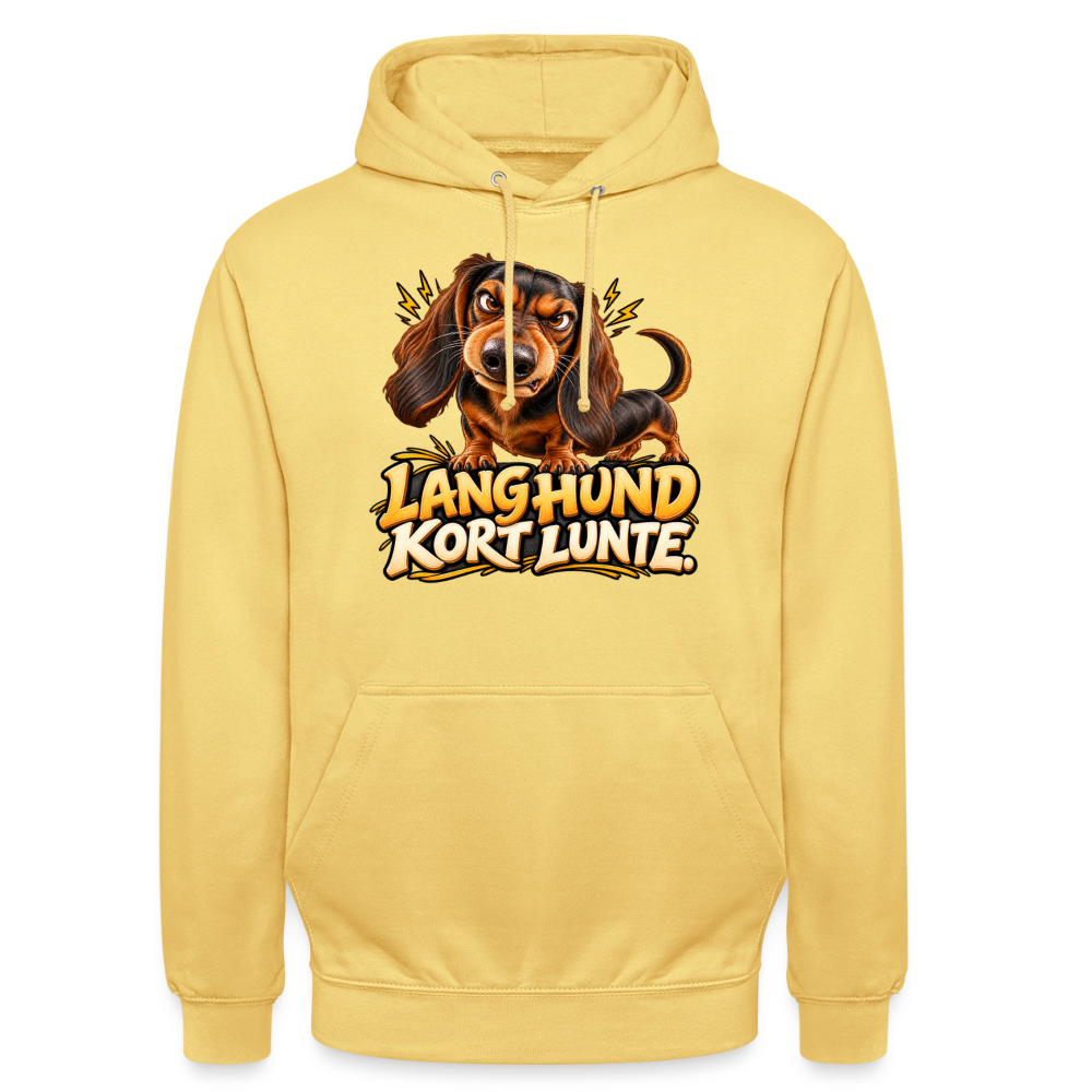 CityShirts - Hoodie - Lang Hund – Kort Lunte - CS026 - citrongul