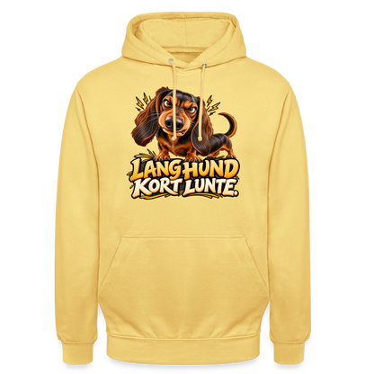 CityShirts - Hoodie - Lang Hund – Kort Lunte - CS026 - citrongul