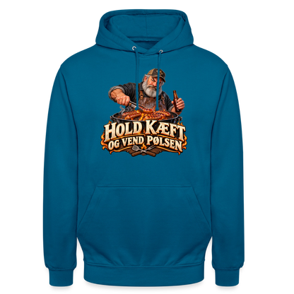 CityShirts - Hoodie - Hold kæft og vend pølsen - CS045 - dybt havblå 