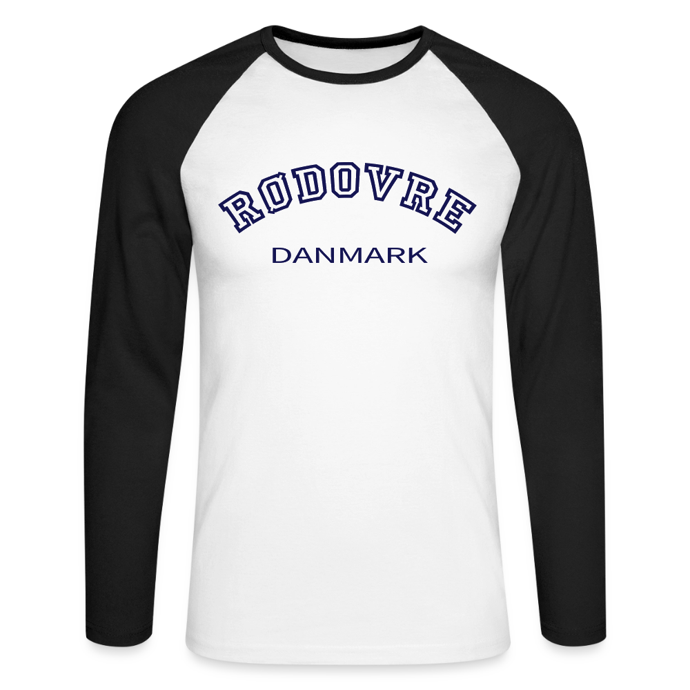 CityShirt - Baseball T-Shirt - Rødovre - hvid/sort