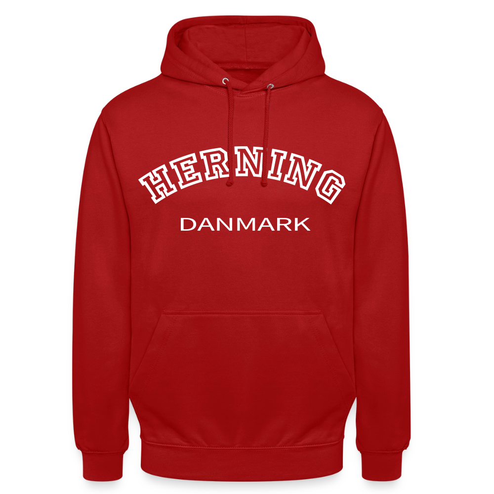 CityShirt - Hoodie - Herning - rød