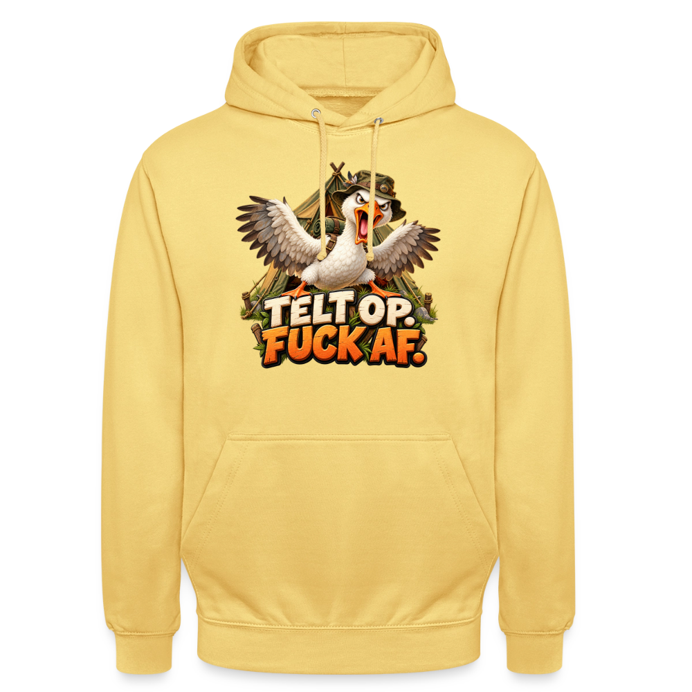CityShirts - Hoodie - Telt op. Fuck af. - CS037 - citrongul