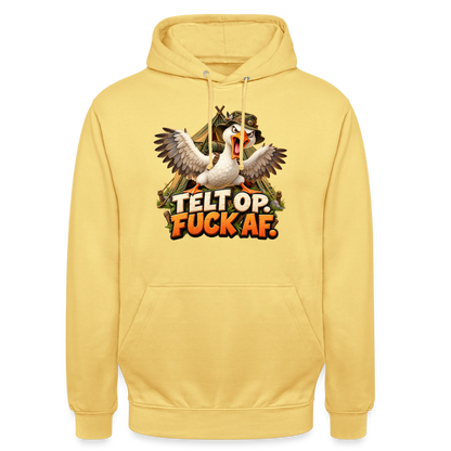 CityShirts - Hoodie - Telt op. Fuck af. - CS037 - citrongul