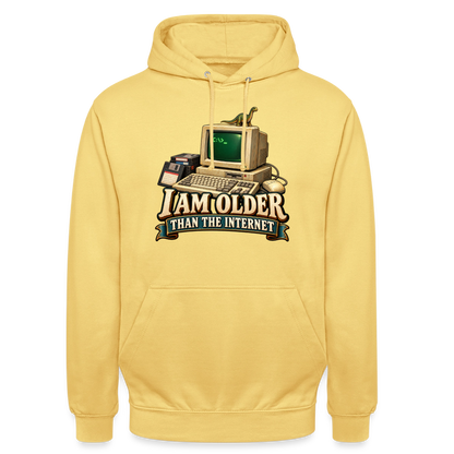 CityShirts - Hoodie - I am older than the internet - CS022 - citrongul
